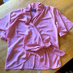 Dusty Rose Wrap Top by Poof
